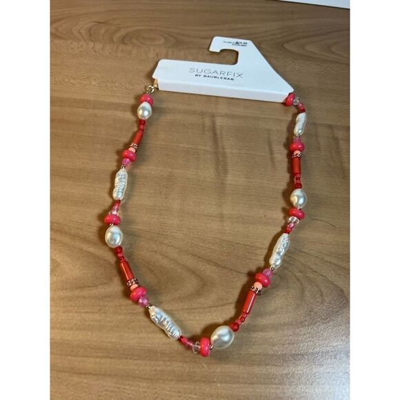 NWT Sugarfix by Baublebar Red Beaded Necklace - Picture 3 of 5